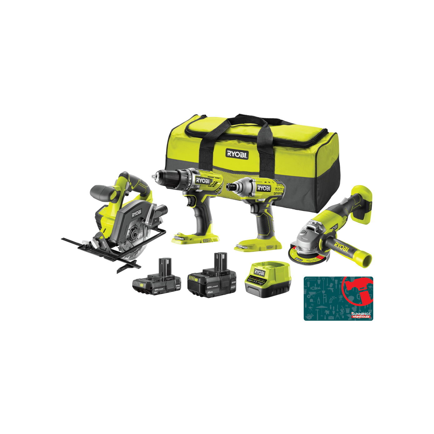 Ryobi tool kit and bunnings voucher CARMA Rewards Club prize