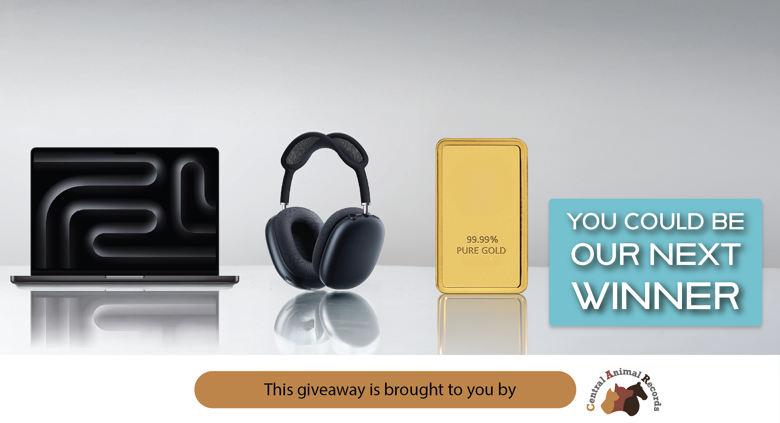 October 2025 Giveaway: MacBook Pro & AirPods Max Bundle OR Gold