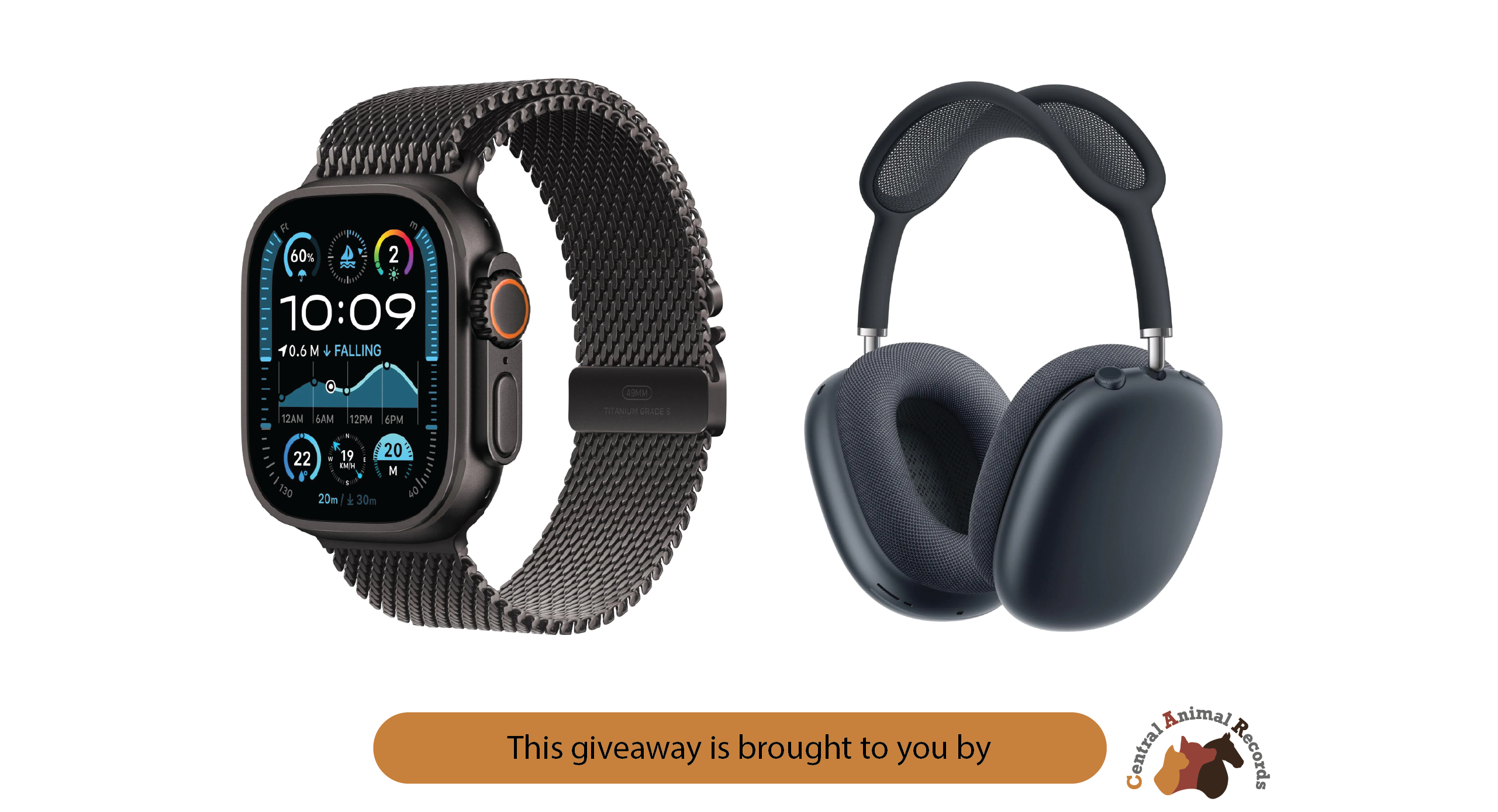 April 2025 Giveaway: Apple Watch Ultra 2 + AirPods Max Bundle