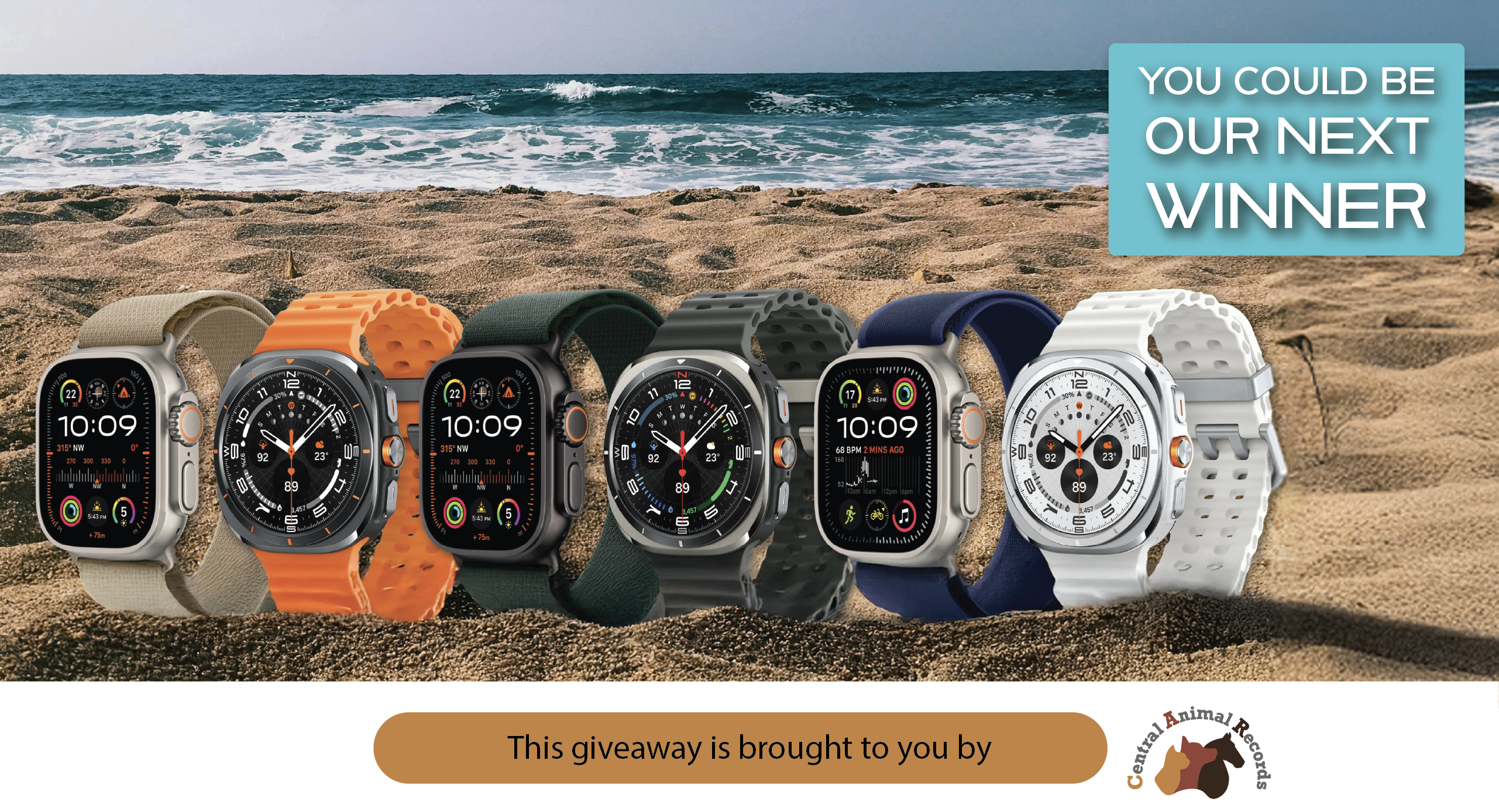 November 2025 Giveaway: Your Choice of Smart Watch (3 x Winners)